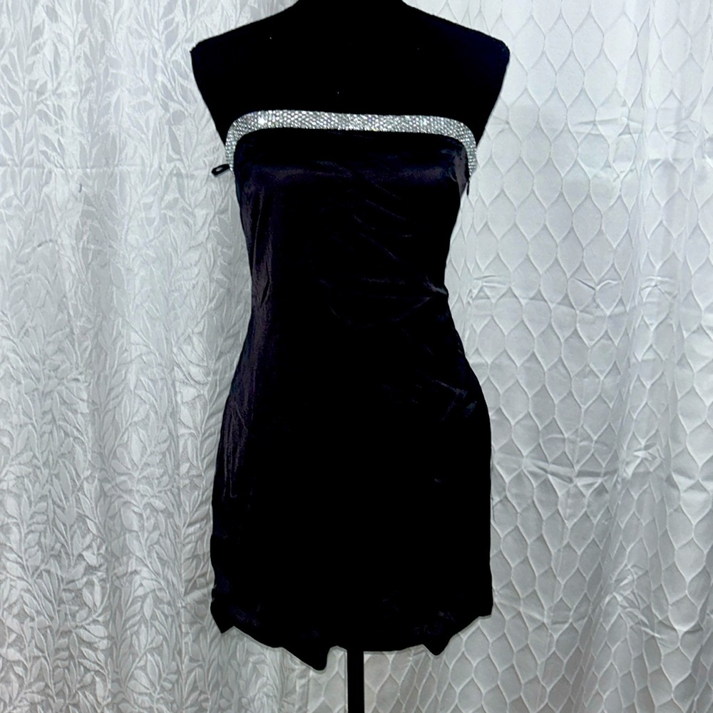 Cocktail black and silver dress